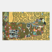 Vervulling ook wel De Omarming door Gustav Klimt Rechthoekige Sticker (Voorkant)