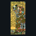 Vervulling (The Embrace) door Gustav Klimt Reclamekaart<br><div class="desc">Nakoming (The Embrace) (1909) door Gustav Klimt. Een Victoriaans Era Symbolisme is een mooie kunstliefde en een romance portret schilderij met een jong koppel knuffelen. De Stoclet Frieze is een serie van drie mozaïeken die in opdracht zijn gegeven voor de eetzaal in de Stoclet van het Paleis in Brussel. Over...</div>