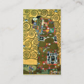 Vervulling (The Embrace) door Gustav Klimt Visitekaartje (Achterkant)