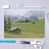 Verwaarloosde schuur in een Italiaans platteland Tissuepapier (Craft)