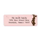 Verwacht adreslabel etiket (Voorkant)