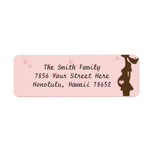 Verwacht adreslabel etiket (Voorkant)