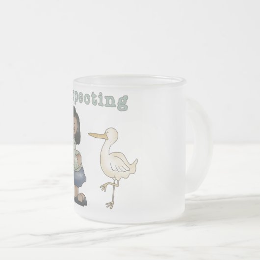 Verwacht - Afrikaanse Amerikaanse mam is en is in Matglas Koffiemok (Voorkant rechts)