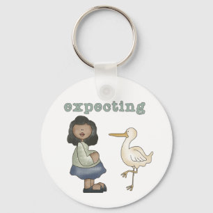 Verwacht - Afrikaanse Amerikaanse mam is en is in  Sleutelhanger