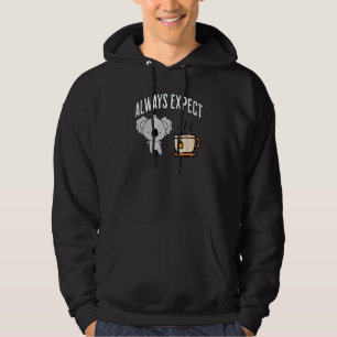 Verwacht altijd Koala grappig woordspeling ontwerp Hoodie