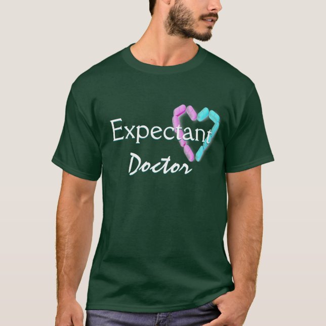 Verwacht arts in diep bos t-shirt (Voorkant)