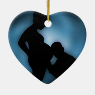 verwacht baby keramisch ornament