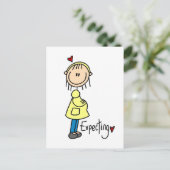 Verwacht Baby-overhemden en cadeautjes Briefkaart (Staand voorkant)