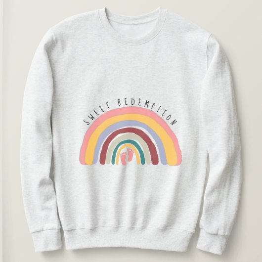 Verwacht Baby regenboogmeisjes Trui (Design voorkant)