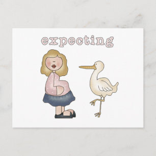 Verwacht Baby - Stork Tshirts en geschenken Briefkaart