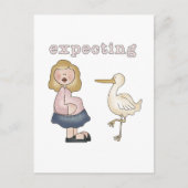 Verwacht Baby - Stork Tshirts en geschenken Briefkaart (Voorkant)