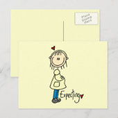 Verwacht Baby T-shirts en cadeautjes Briefkaart (Voorkant / Achterkant)