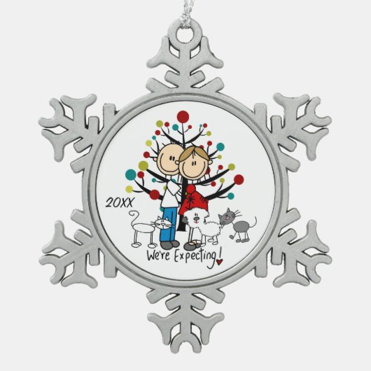 Verwacht coupon 2 katten Ornament (Voorkant)