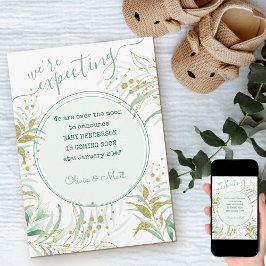 Verwacht dat er een groene en gouden olievlek zou aankondiging