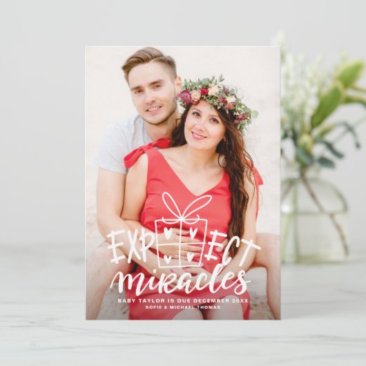 Verwacht dat Miracles de vakantie tijdens de beval Aankondiging (Staand voorkant)