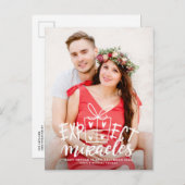 Verwacht dat Miracles de vakantie tijdens de beval Aankondigingskaart (Voorkant / Achterkant)