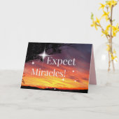 Verwacht dat Miracles Sparkle Sunset snel goed wor Kaart (Gele Bloem)