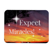 Verwacht dat Miracles Sparkle Sunset snel goed wor Magneet (Horizontaal)