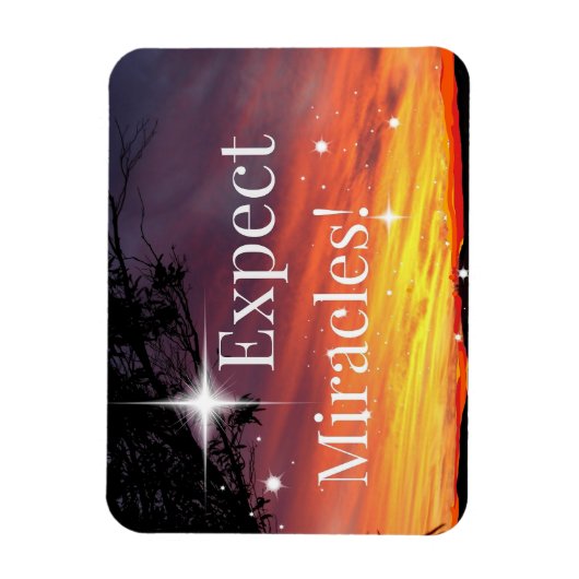 Verwacht dat Miracles Sparkle Sunset snel goed wor Magneet (Verticaal)