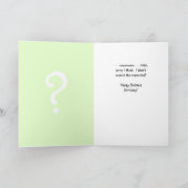 Verwacht de onverwachte - late verjaardag kaart (Binnen)