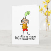 Verwacht de onverwachte - late verjaardag kaart (Gele Bloem)