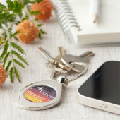 Verwacht de Zonnevaste Inspirerend Citaat van Mira Sleutelhanger (Zijkant)