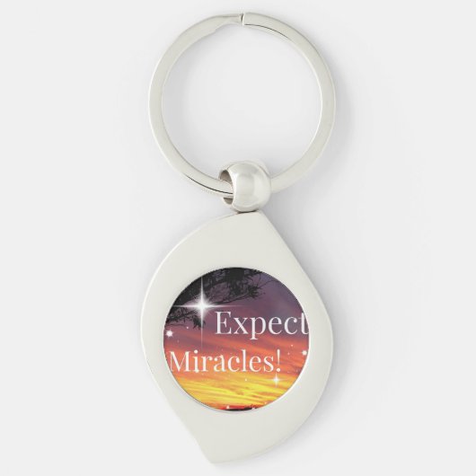 Verwacht de Zonnevaste Inspirerend Citaat van Mira Sleutelhanger (Voorkant)