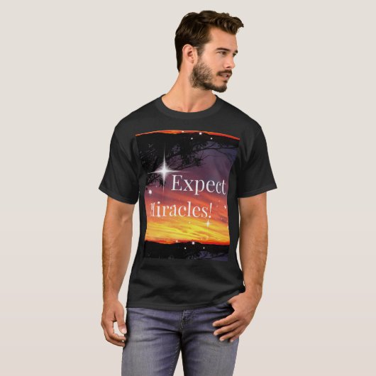 Verwacht de Zonnevaste Inspirerend Citaat van Mira T-shirt (Voorkant volledig)