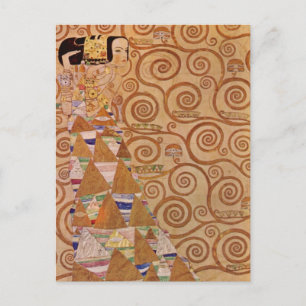 Verwacht door Klimt  Victoriaans Art Nouveau Briefkaart