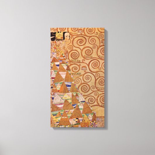 Verwacht door Klimt Victoriaans Art Nouveau Canvas Afdruk (Voorkant)