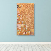 Verwacht door Klimt Victoriaans Art Nouveau Canvas Afdruk (Insitu (Houten vloer))