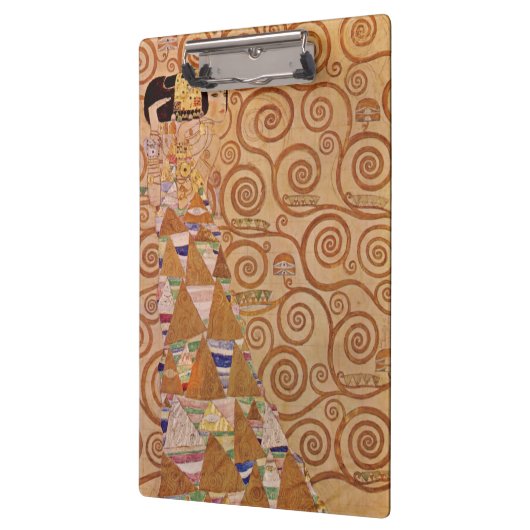 Verwacht door Klimt  Victoriaans Art Nouveau Klembord (Links)