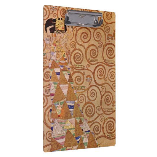 Verwacht door Klimt Victoriaans Art Nouveau Klembord (Rechts)