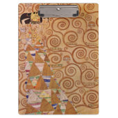 Verwacht door Klimt  Victoriaans Art Nouveau Klembord (Voorkant)