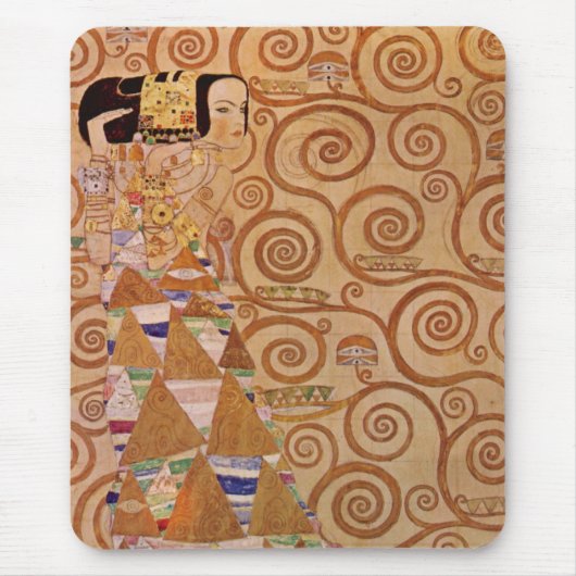Verwacht door Klimt  Victoriaans Art Nouveau Muismat (Voorkant)