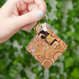 Verwacht door Klimt  Victoriaans Art Nouveau Sleutelhanger