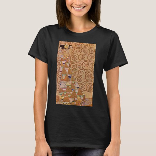 Verwacht door Klimt  Victoriaans Art Nouveau T-shirt (Voorkant)