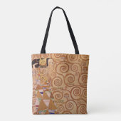 Verwacht door Klimt  Victoriaans Art Nouveau Tote Bag (Achterkant)