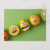 Verwacht drama grappige gezichten briefkaart (Voorkant)