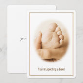 Verwacht een Baby Kaart (Voorkant / Achterkant)