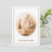 Verwacht een Baby Kaart (Staand voorkant)
