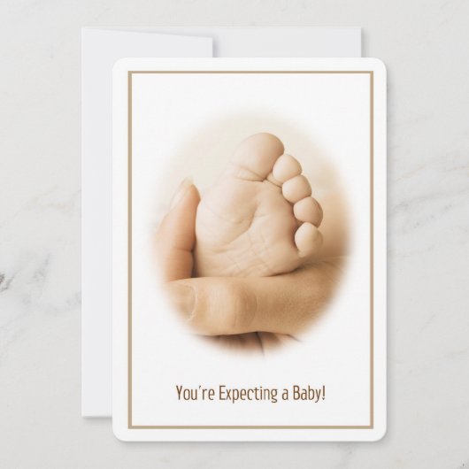 Verwacht een Baby Kaart (Voorkant)
