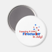 Verwacht een beetje voetzoeker in juli magneet (Voorkant / Achterkant)