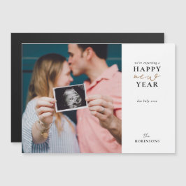 Verwacht een Happy New Year Vakay-fotokaart