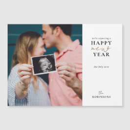 Verwacht een Happy New Year Vakay-fotokaart