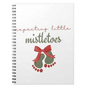 Verwacht een Kerstmis met een beetje Mistletoe Zwa Notitieboek