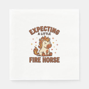 Verwacht Een Klein Vuur Paard Vintage Baby Shirt_1 Servet