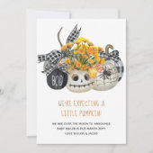 Verwacht een kleine pompoenboerderij met Halloween Aankondiging (Voorkant)