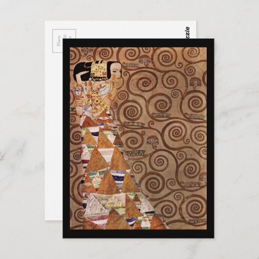 Verwacht een mooie vrouw briefkaart (Voorkant / Achterkant)