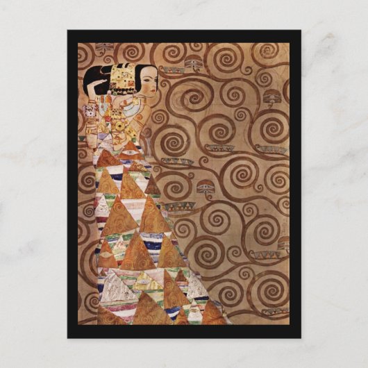 Verwacht een mooie vrouw briefkaart (Voorkant)